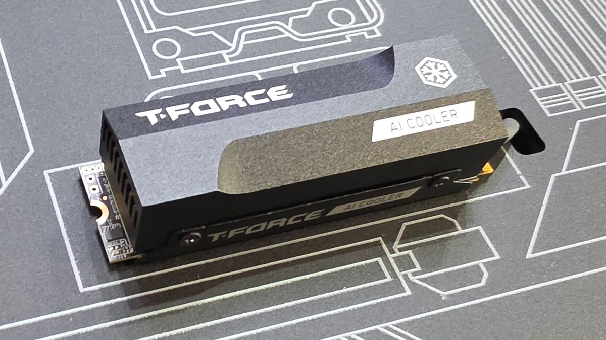 TeamGroup teases T-Force AI-Flow X thermoelectric SSD cooler at Computex 2025