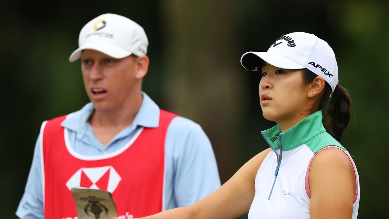 Drew Ernst with Andrea Lee at the 2023 HSBC Women&#039;s World Championship at Sentosa Golf Club 