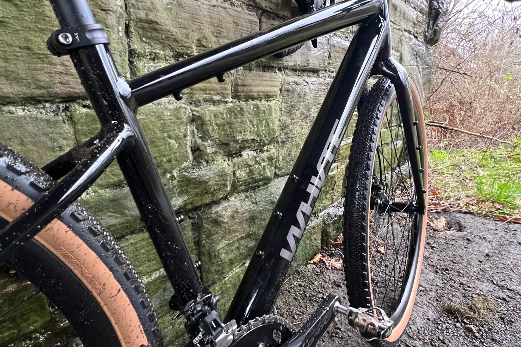 Whyte Tourus bike frame close up with its mountaing points displayed