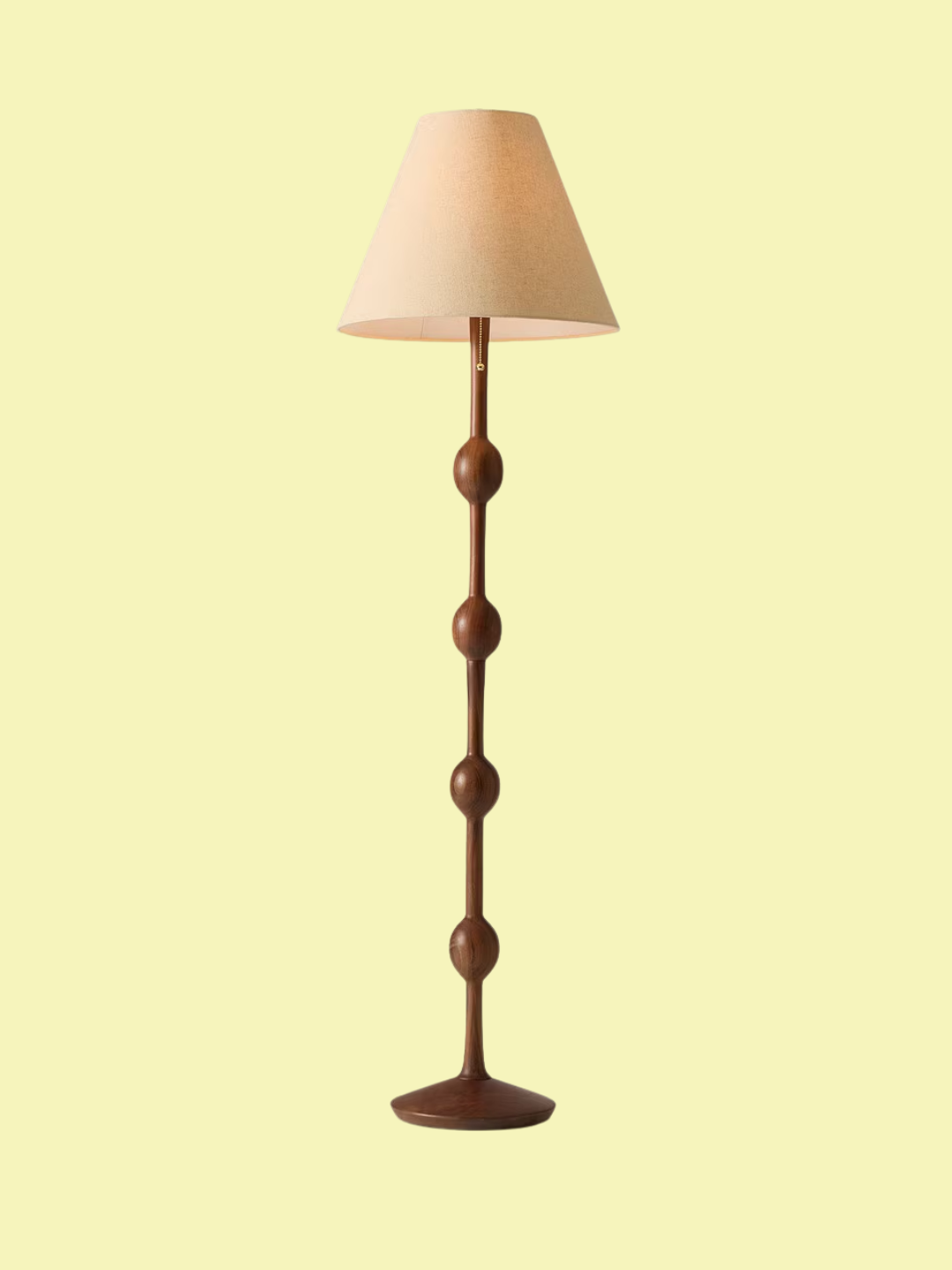 West Elm, Pierce Ward Ribbed Wood Floor Lamp
