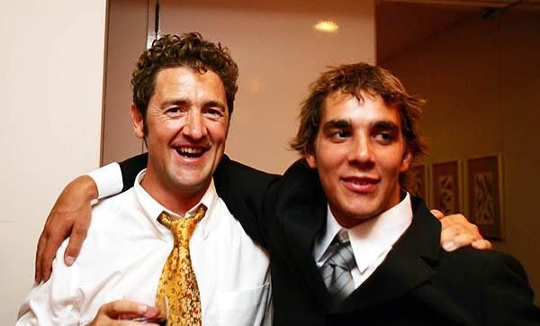 Happy winners - Scott Sharples and Sam Hill.
