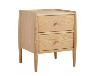 ercol for John Lewis Shalstone two-drawer bedside table