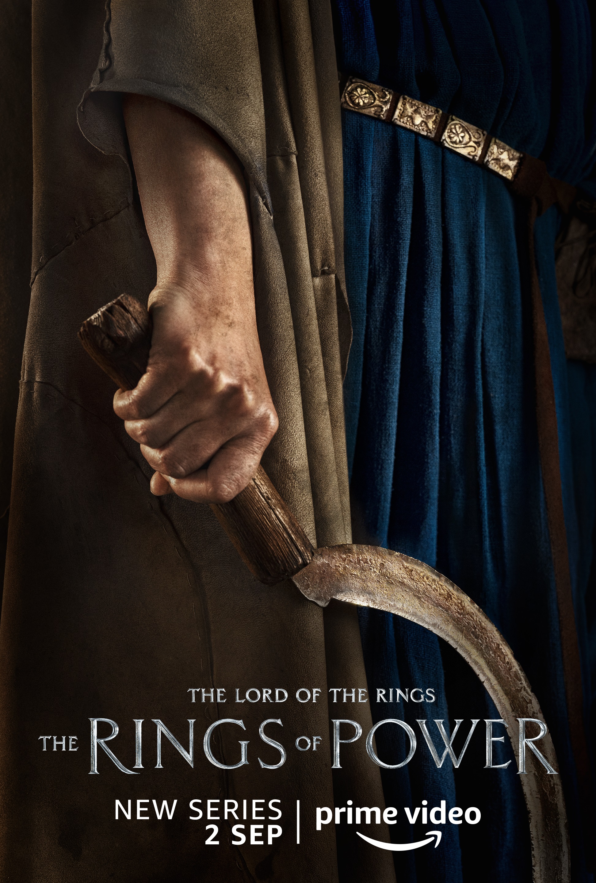 A farmer character poster for Lord of the Rings: The Rings of Power