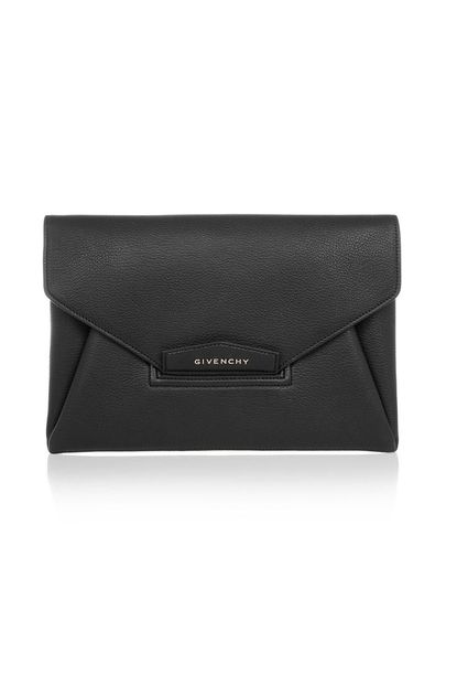 Givenchy Antigona Textured-Leather Clutch