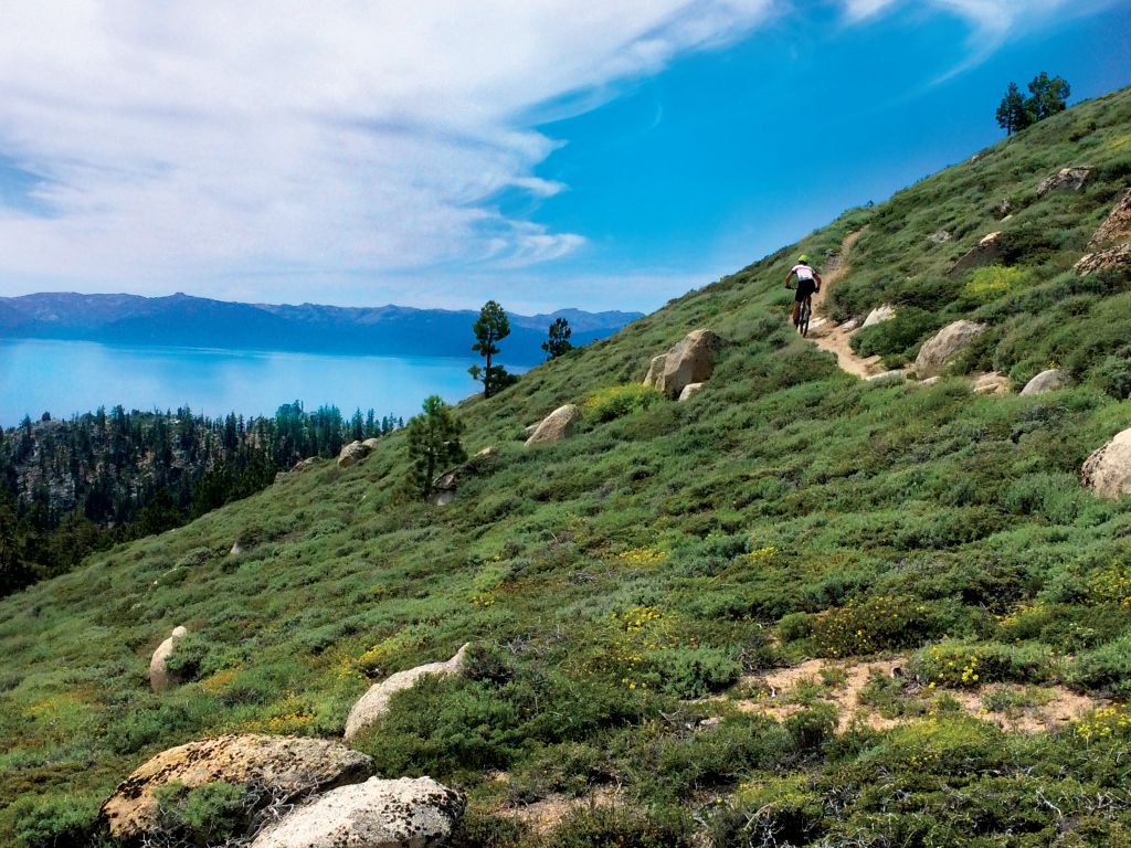 Racers will enjoy incredible views from the Tahoe Rim Trail