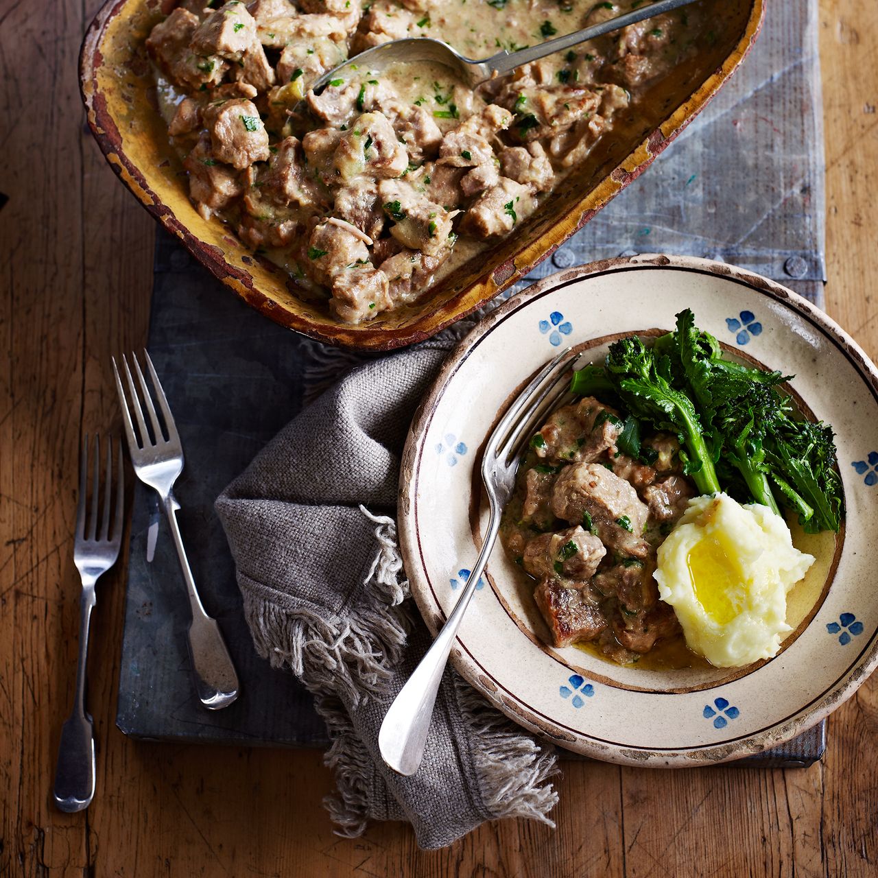 Pork with Bramleys and Tarragon