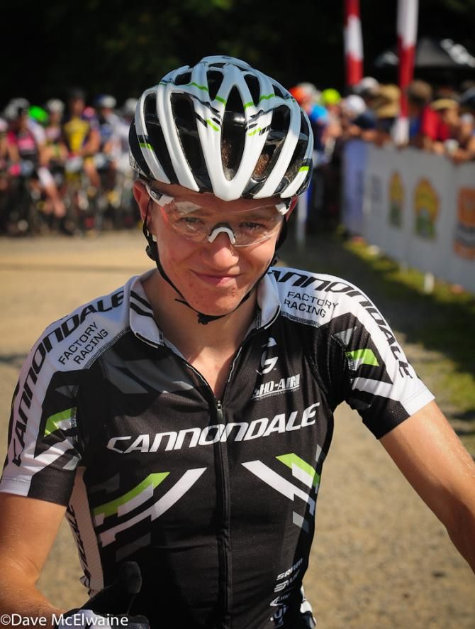 Keegan Swenson (Cannnondale) at the start