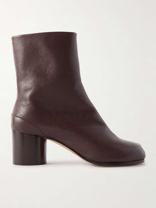 Tabi Split-Toe Leather Ankle Boots