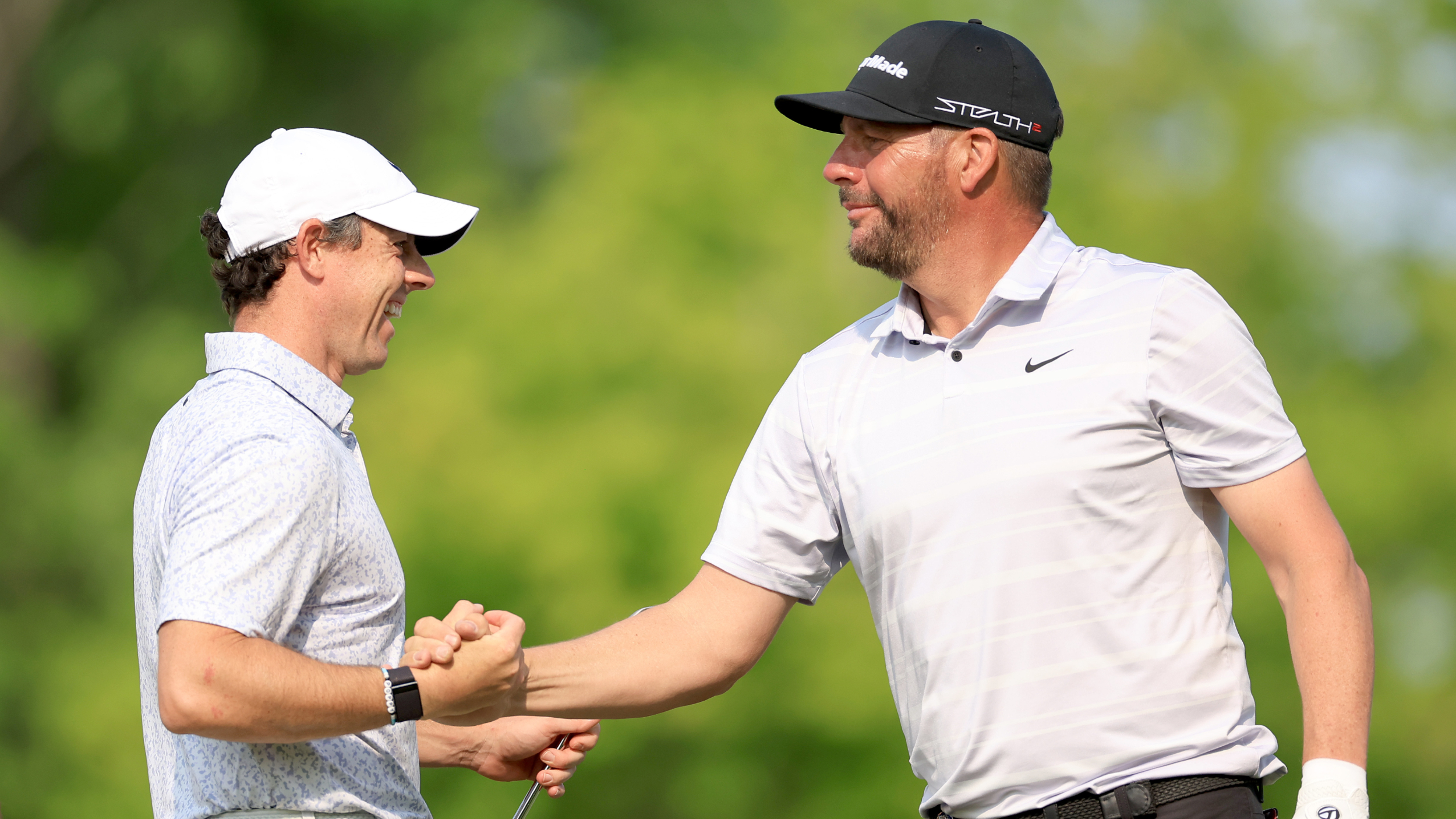 Rory McIlroy and Michael Block
