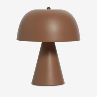 Brown mushroom lamp