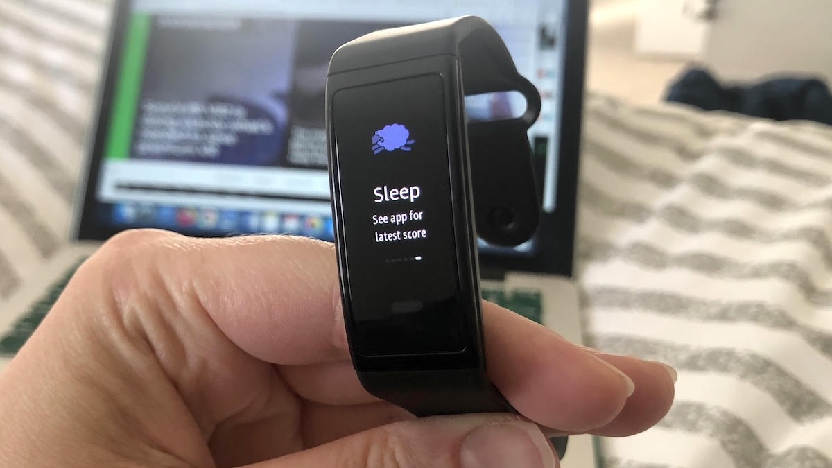 Amazon Halo View watch face showing sleep score