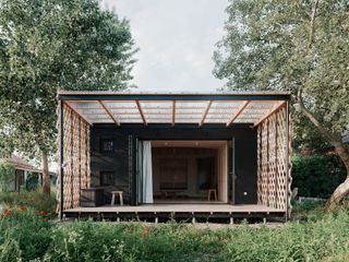 JRKVC design yurt-style cabin