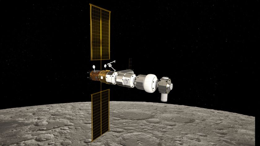 An artist's impression of the Lunar Gateway, the next structure to be launched by the partners of the International Space Station.