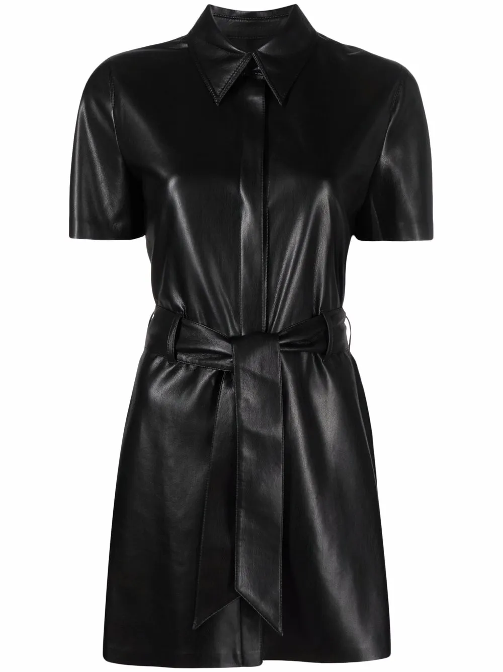Nanushka Belted Mini Shirt Dress | L