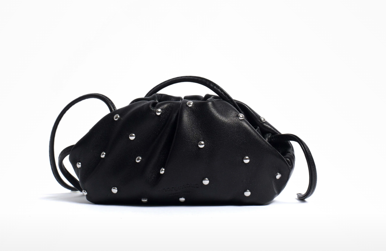 Black studded bag