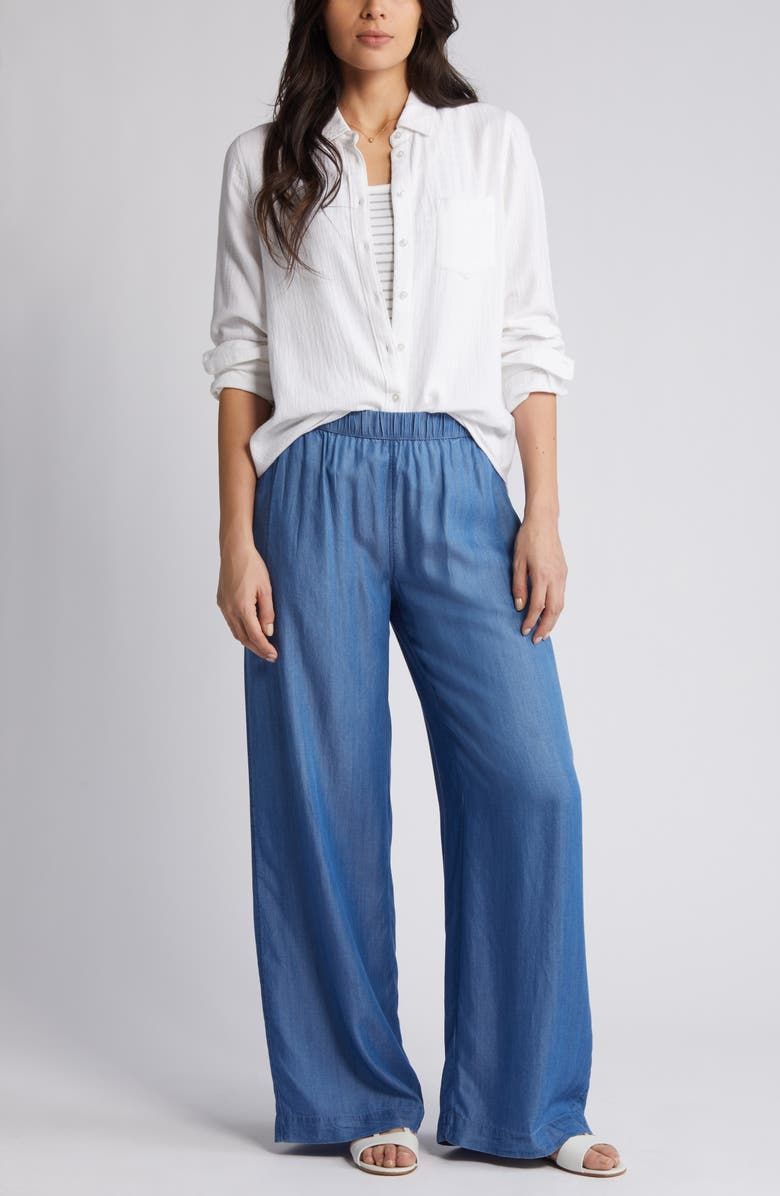 Casual Gauze Button-Up Shirt