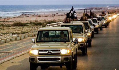 ISIS fighters in Sirte, Libya.
