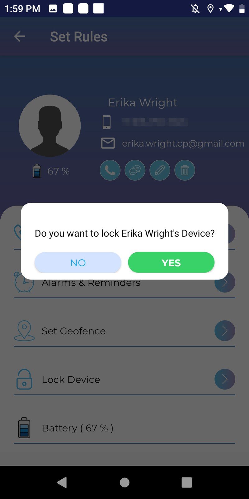 With FamilyLabs, users can remote lock children's phones instantly.