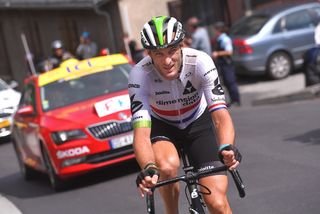 Steve Cummings makes a late solo move during stage 12 at the Tour de France