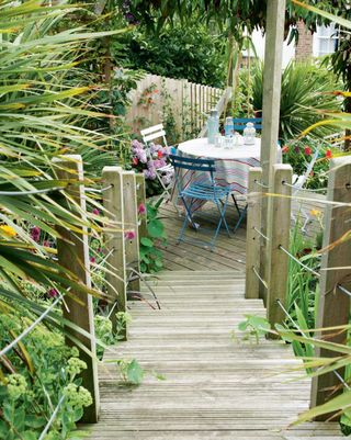 Garden seating area