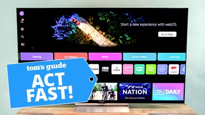 LG C6 OLED TV displaying the main dashboard