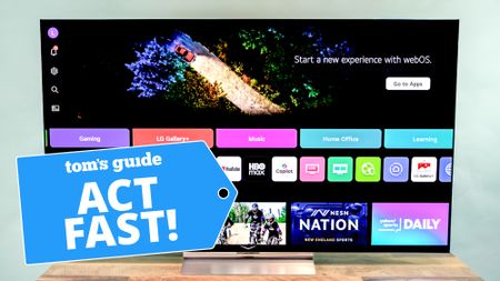 LG C6 OLED TV displaying the main dashboard