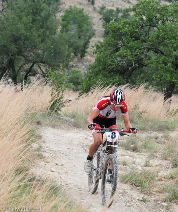 Krista Park (Incycle) trying to hold onto third place