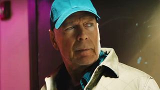 Bruce Willis is shown in the trailer for Wire Room.