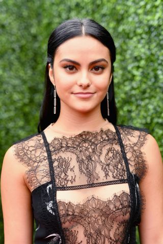 Camila Mendes Wears a Half-Up, Half-Down Hairstyle