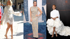 Celina Dion, Sienna Miller, Jada Pinkett Smith wearing metallic accessories