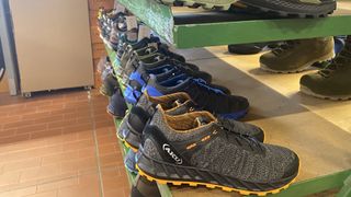 inside an Italian hiking boot factory: Aku boots