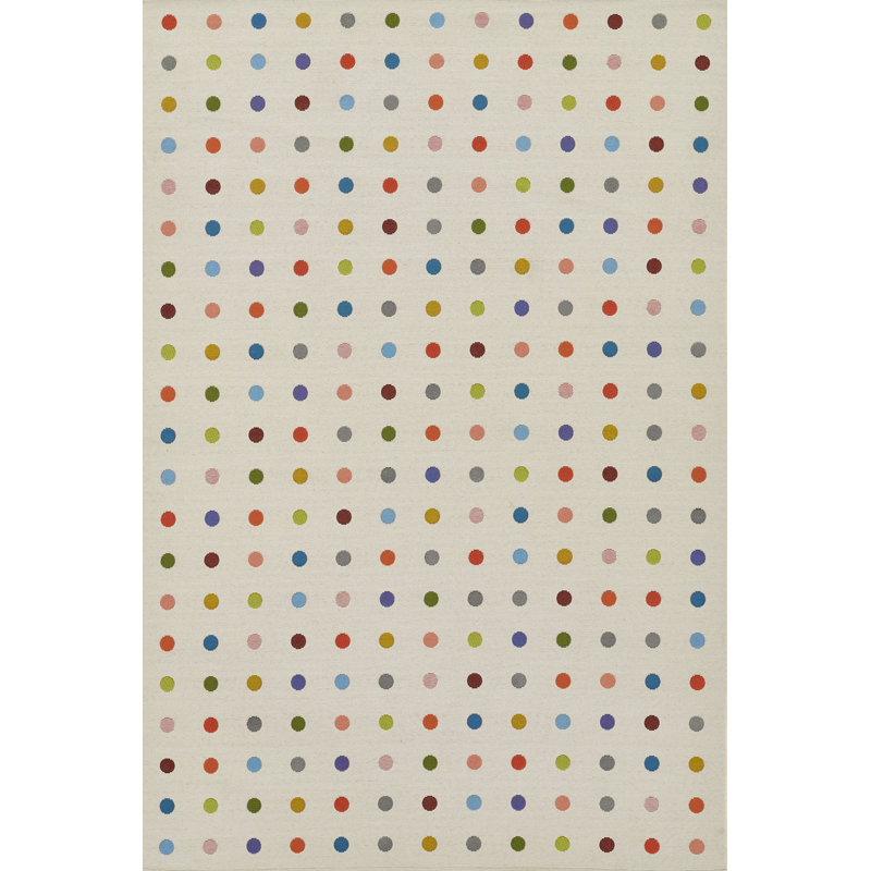 Allmodern Icon Dots Indoor Outdoor Multi Rug | Wayfair