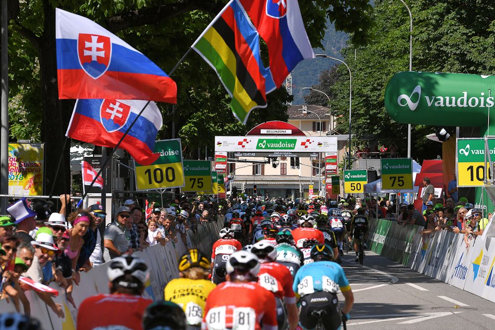 Scenery along the route of stage 8 at Tour de Suisse