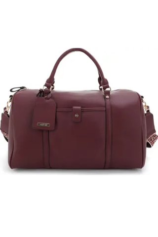 Mali + Lili Jamie Vegan Leather Double Strap Duffle Bag