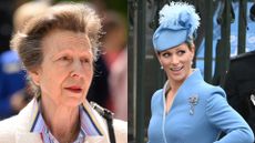 Princess Anne's shocking decision helped Zara. Seen here are Princess Anne and Zara Tindall at different occasions
