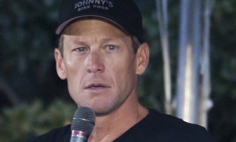 Armstrong at the Livestrong Challenge Ride in Austin on Oct. 21: The International Cycling Union said on Oct. 22 that it would strip the cyclist of his Tour de France titles for alleged dopin