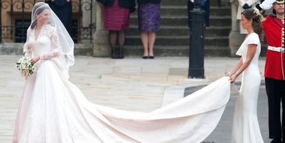 When the Duchess' wedding dress designs were slapped with a lawsuit.