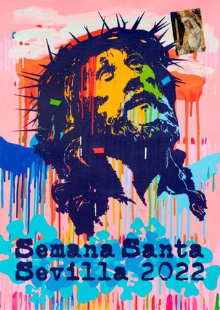 A poster promoting Semana Santa in Seville