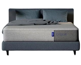 Casper Original mattress on uphosltered bed frame