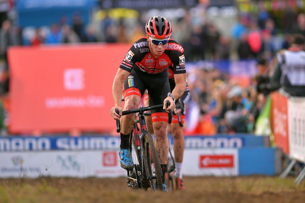 TABOR CZECH REPUBLIC NOVEMBER 16 Laurens Sweeck of Belgium and Team Pauwels Sauzen Bingoal during the 23rd Tabor World Cup 2019 Men Elite UCICX TelenetUCICXWC on November 16 2019 in Tabor Czech Republic Photo by Luc ClaessenGetty Images