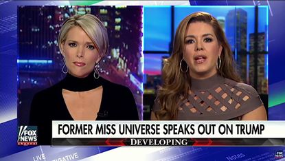 Former Miss Universe winner Alicia Machado talks to Megyn Kelly