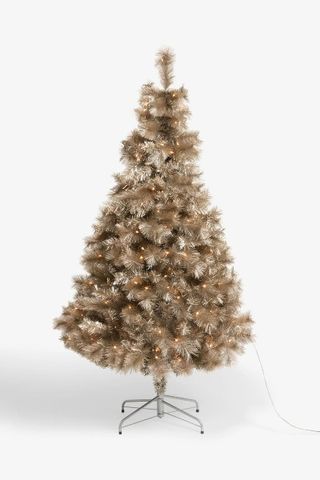 Next Champagne Gold Pre Lit Christmas Tree