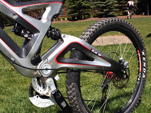 The swingarm is also a monocoque carbon fibre bit.