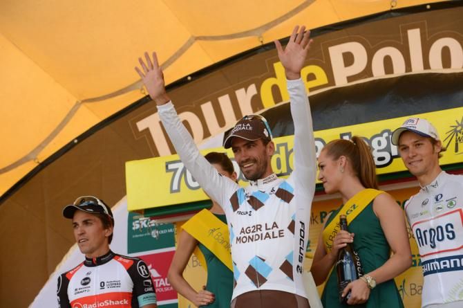Tour of Poland stage 2 podium (L-R): Thomas Rohregger, Christophe Riblon and Georg Preidler