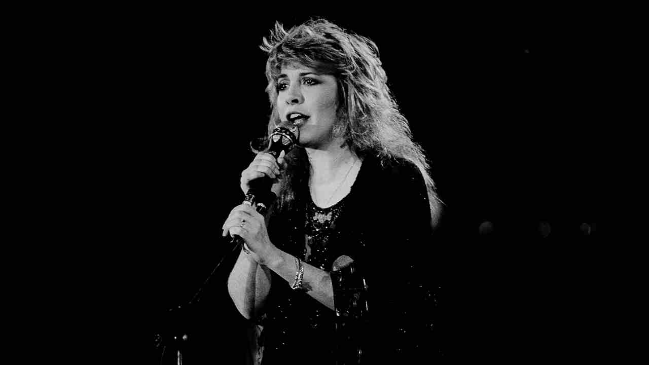 Fleetwood Mac&amp;rsquo;s Stevie Nicks performing onstage in the early 1980s