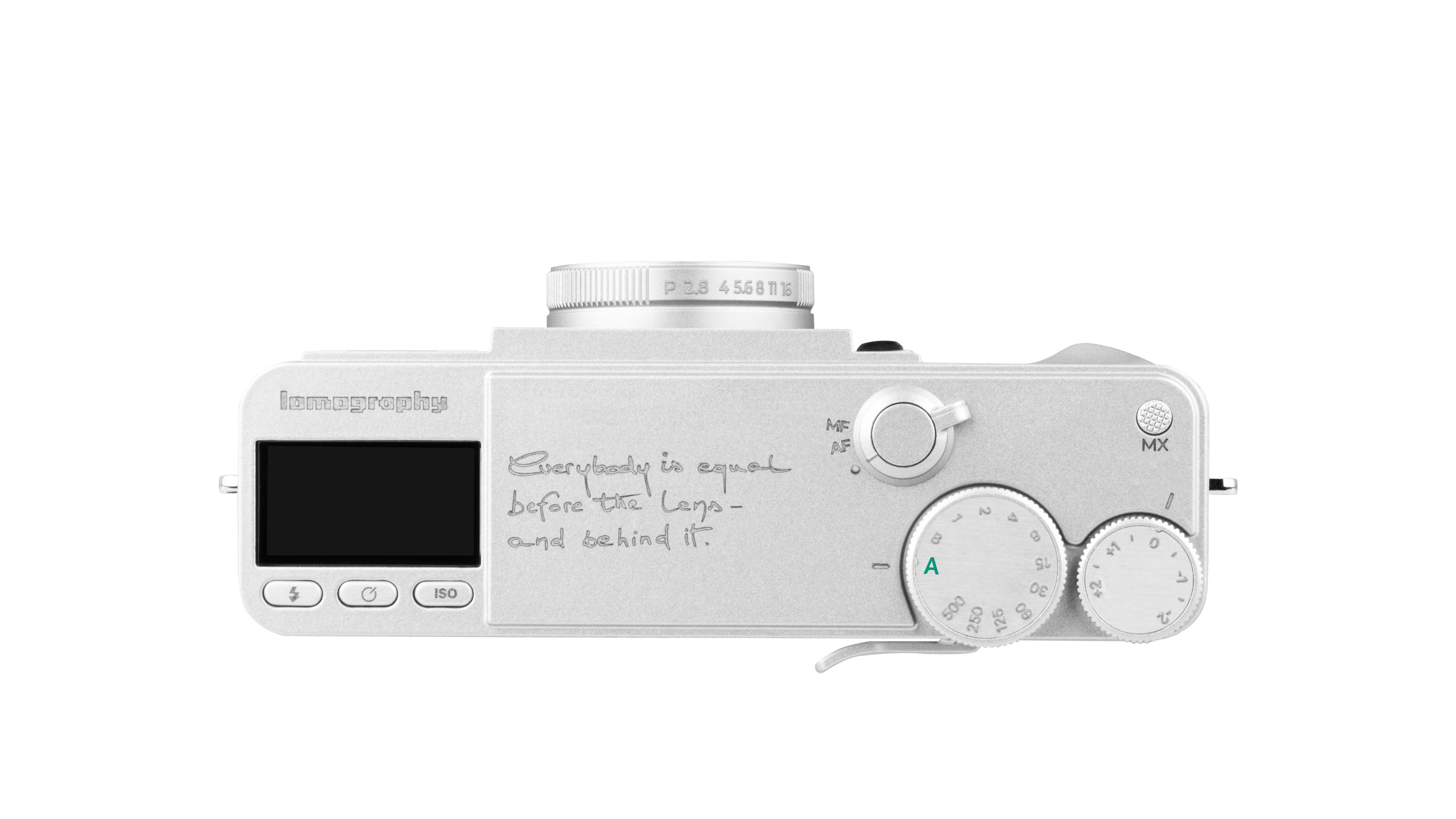 The Lomography Lomo MC-A on a white background
