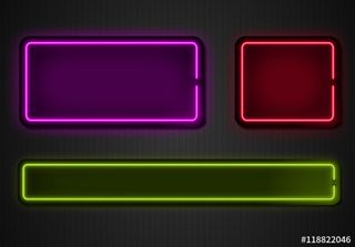 Neon rectangles