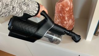 Miele DuoFlex HX1 vacuum cleaner in use in reviewer's home