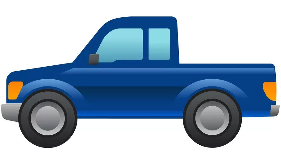 pickup truck emoji