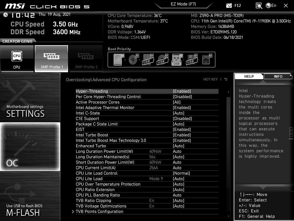 MSI MAG Z590-A Pro